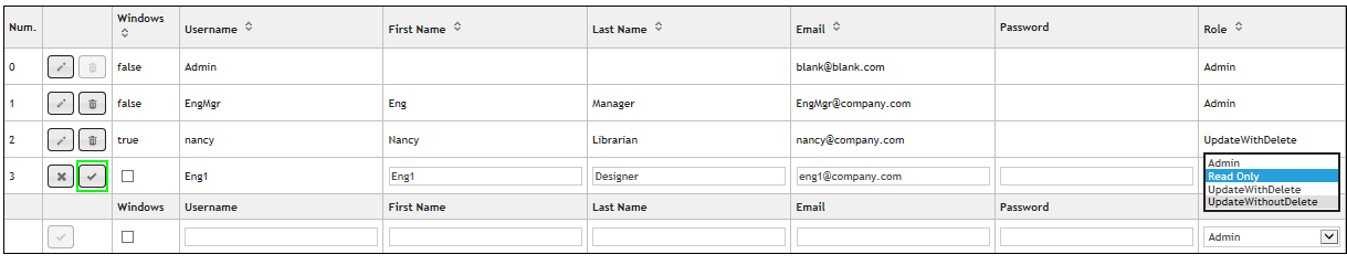 User Administration Update