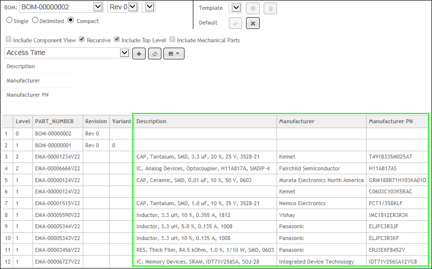 Added Parametric Data Fields