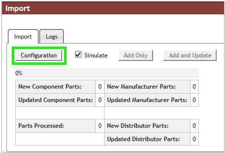 Configuration Button Opens CSV File Window