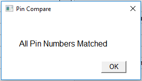 Pin Compare Successfully Completed