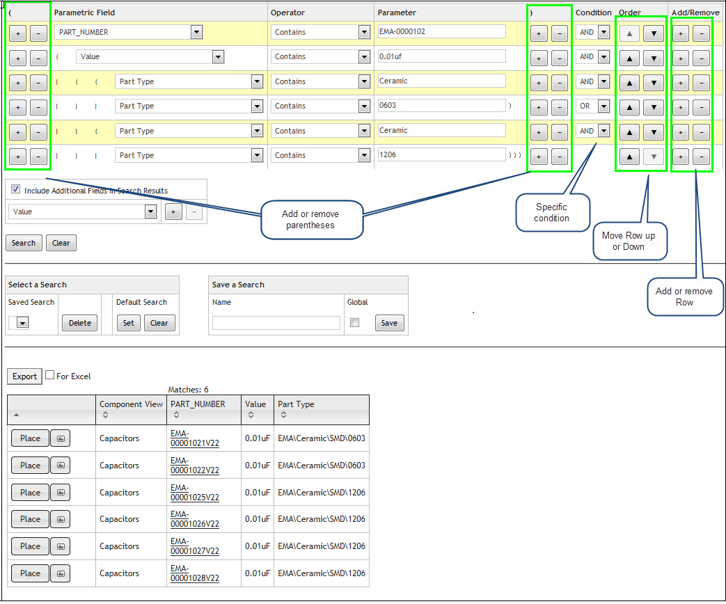 Controlling Search Order and Behavior