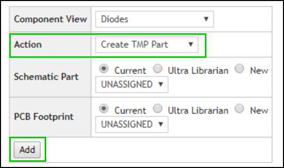 Action: Create TMP Part