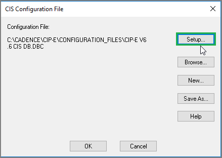 CIS Configuration Setup