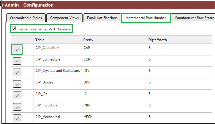 Enable Part Number Auto-Numbering