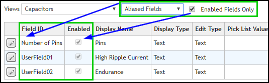 Enabled Aliased Fields for Capacitors