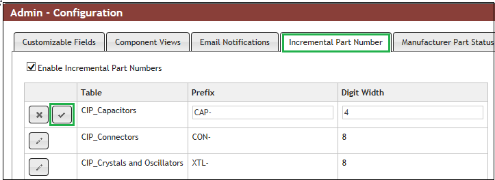 Edit Capacitors Auto Part Numbering Scheme 