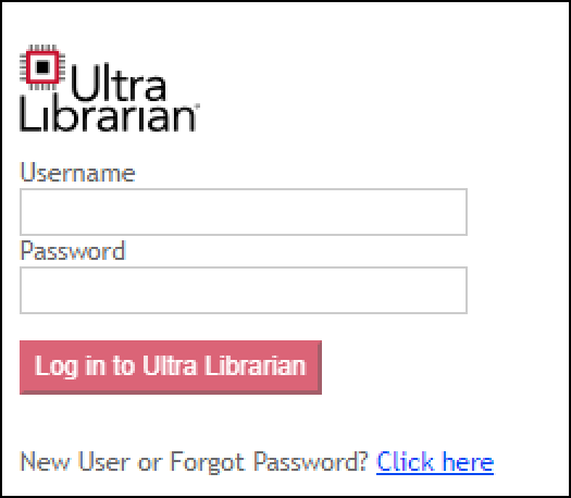 Enter Ultra Librarian Username and Password