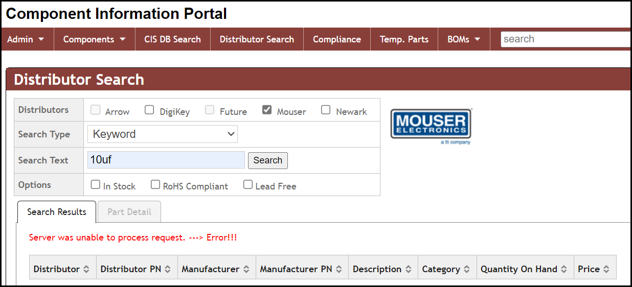 error_distributor_mouser_serverunabletoprocess