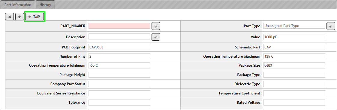 Add New TMP Part