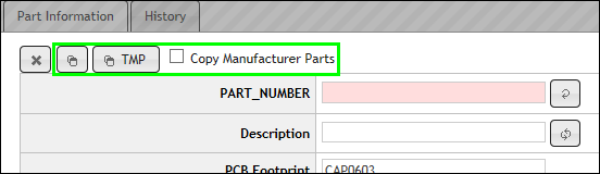 Copy Part Options