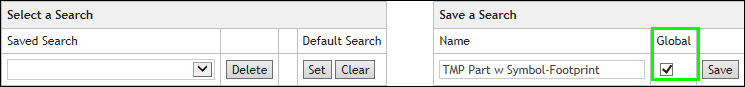 Save Global Search (Uncheck to Save Personal Search)