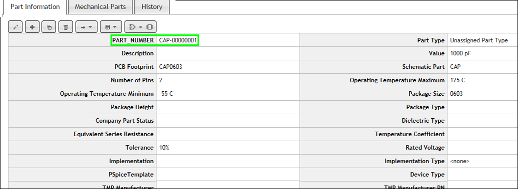 Added New Part with Next Available PN