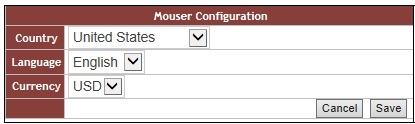 Mouser Configuration