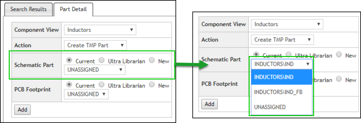 Select an Existing Schematic Part