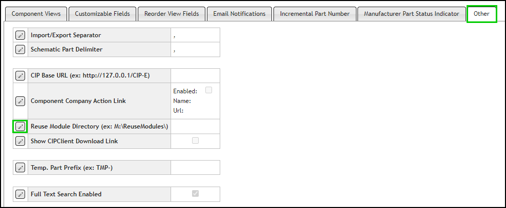 Configure Reuse Module Directory