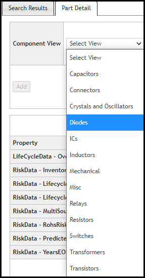 Select a Component View