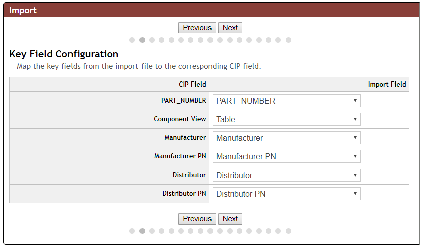 Map Key Field Configuration