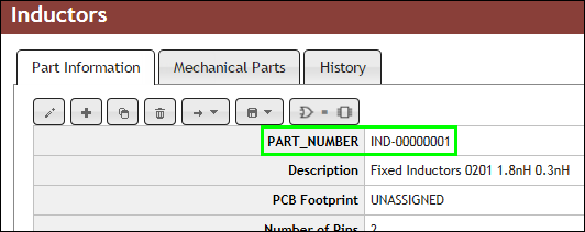 Formal Part Number