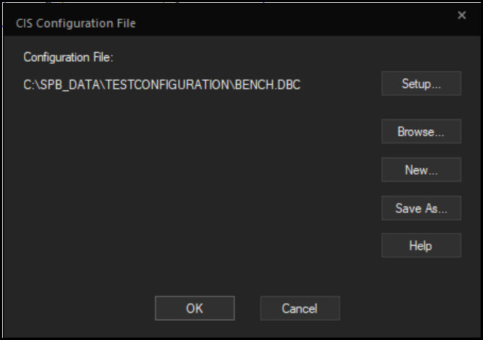 Configure .DBC file in Capture CIS